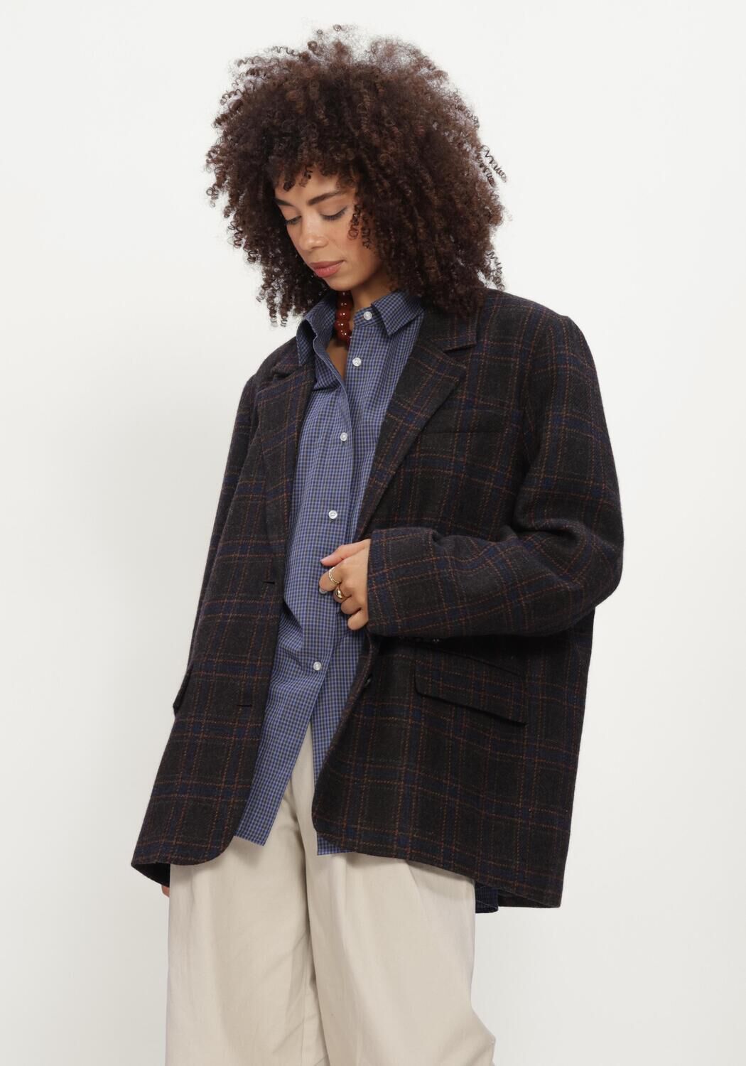 Anthrazit BOII STUDIOS Blazer SOLVEJ WOOL BLAZER - large