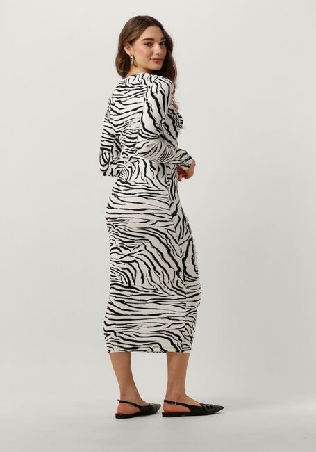 Weiße ENVII Midikleid ENRUN LS DRESS AOP 5347 - large