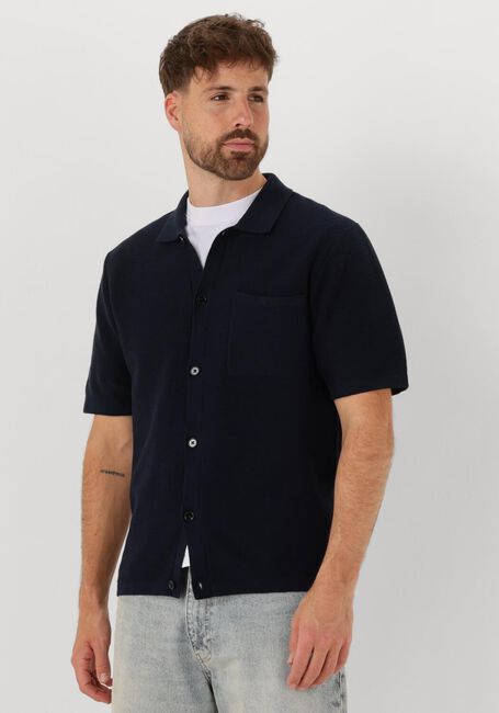 Dunkelblau ANERKJENDT Polo-Shirt AKSVEND S/S KNIT SHIRT - large