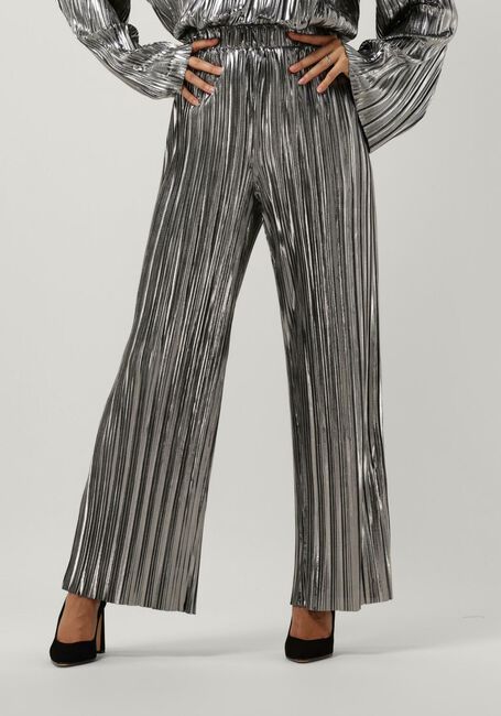 Silberne SELECTED FEMME Hose SLFNALINE TINNI HW RELAXED PANT - large