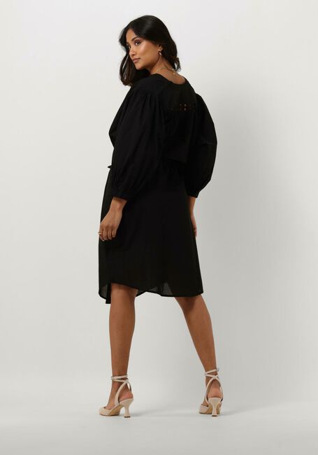 Schwarze SUMMUM Midikleid DRESS COTTON VOILE - large