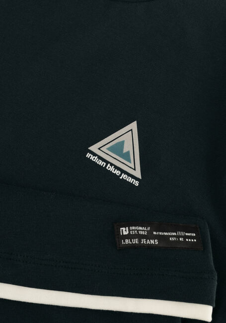 Dunkelgr&uuml;n INDIAN BLUE JEANS T-shirt T-SHIRT CHEST AND BACKPRINT - large