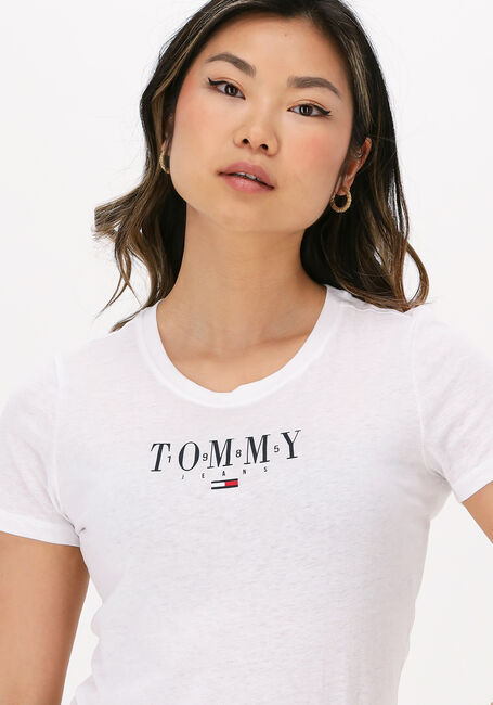 Weiße TOMMY JEANS T-shirt TJW SKINNY ESSENTIAL LOGO 1 SS - large