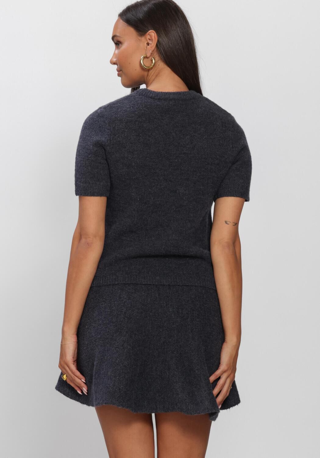 Dunkelgrau EDITED Top ALENE KNIT SHIRT - large