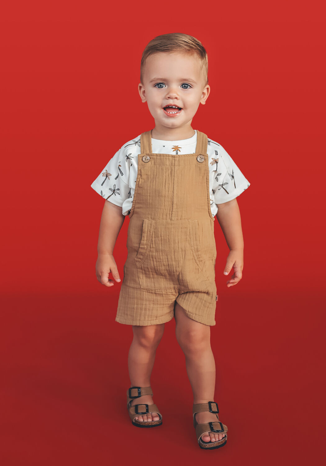 Ecru YOUR WISHES Latzhosen ENSAR MUSLIN - large