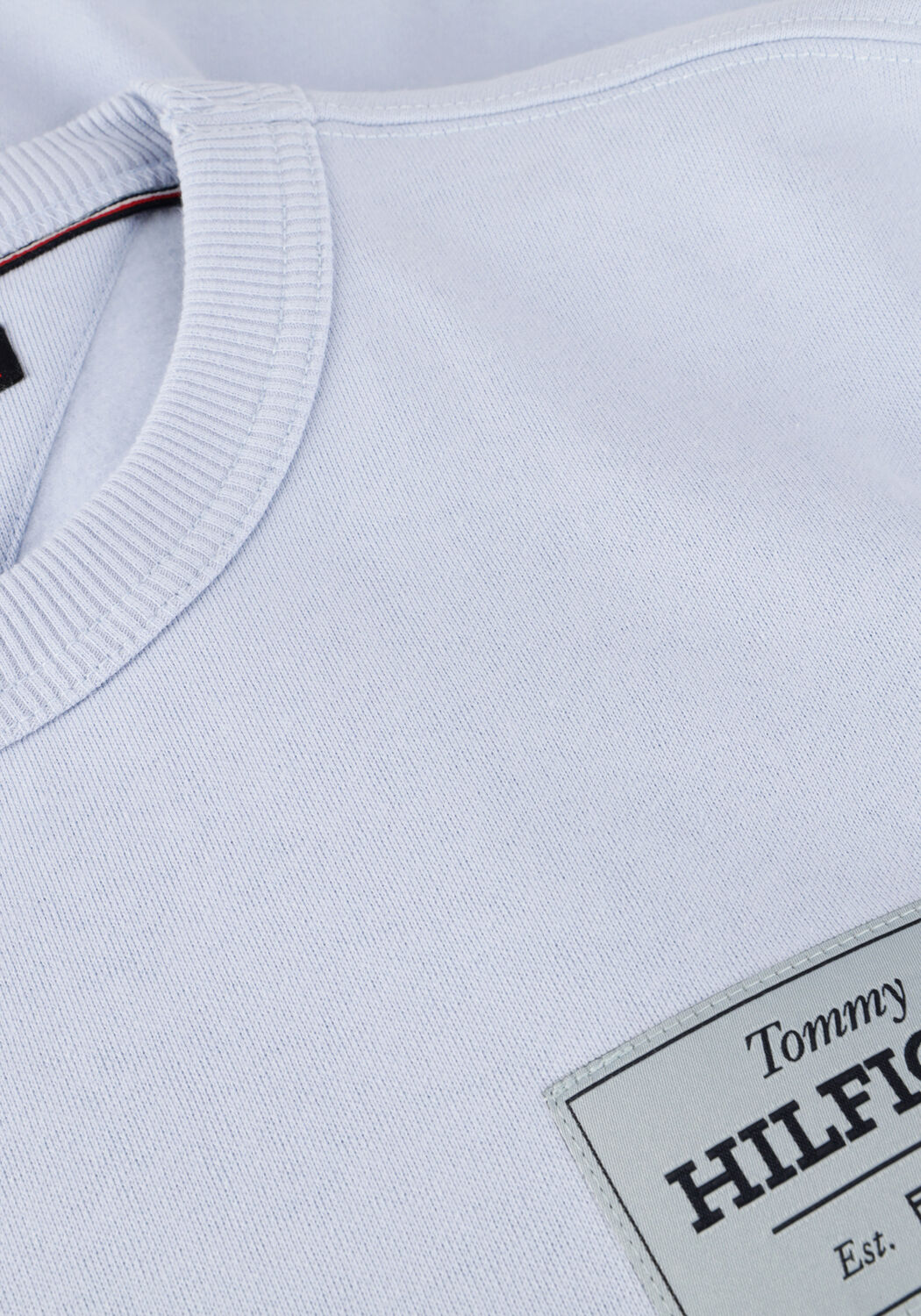 Blaue TOMMY HILFIGER Sweatshirt MONOTYPE LABEL SWEATSHIRT - large