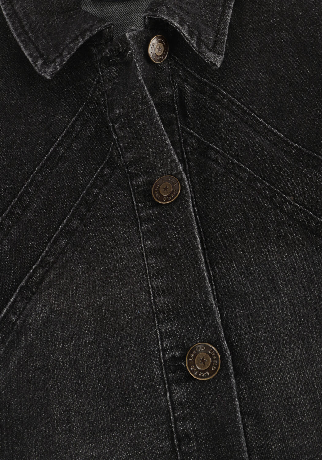 Schwarze LIKE FLO Gilet DORIS DENIM GILET - large