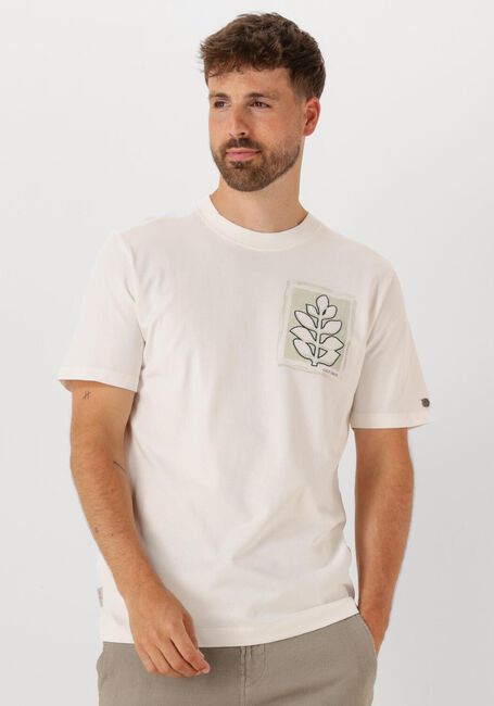 Weiße CAST IRON T-shirt REGULAR FIT SINGLE JERSEY CA - large