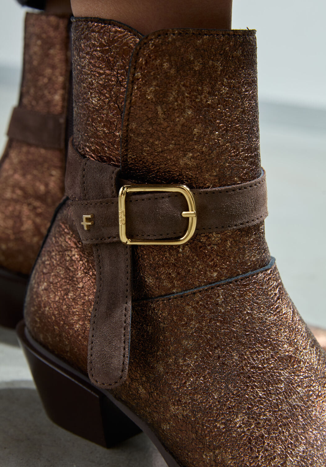 Bronzefarbene FLORIS VAN BOMMEL Stiefeletten ENZI 07.07 - large