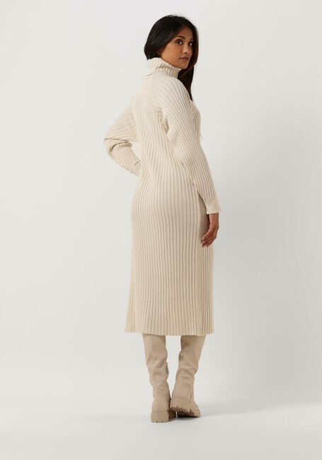 Beige Y.A.S. Midikleid YASMAVI KNIT MIDI ROLLNECK DRESS - large
