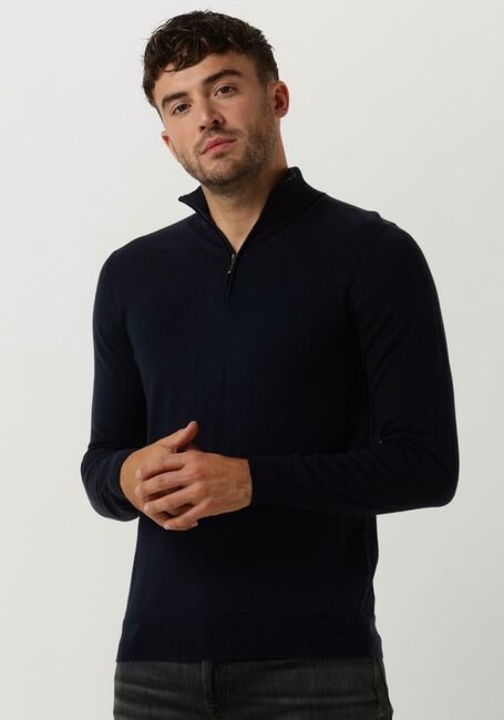 Dunkelblau PROFUOMO Rollkragenpullover PULLOVER HALFZIP - large