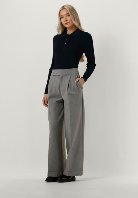 Graue VANILIA Weite Hose PUNTO PLEATED WIDE - large