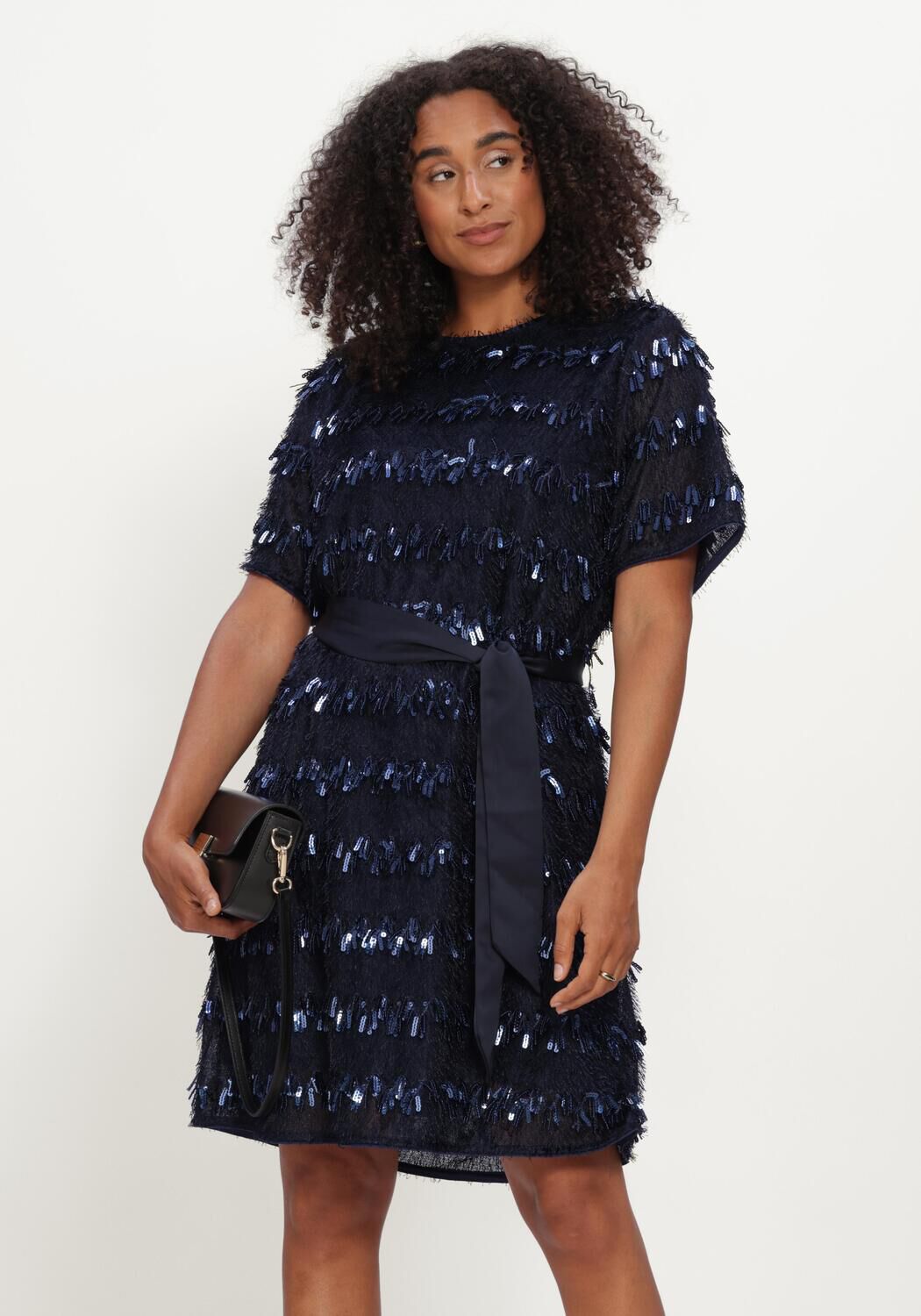 Dunkelblau POM AMSTERDAM Minikleid INEZ ETERNAL BLUE - large