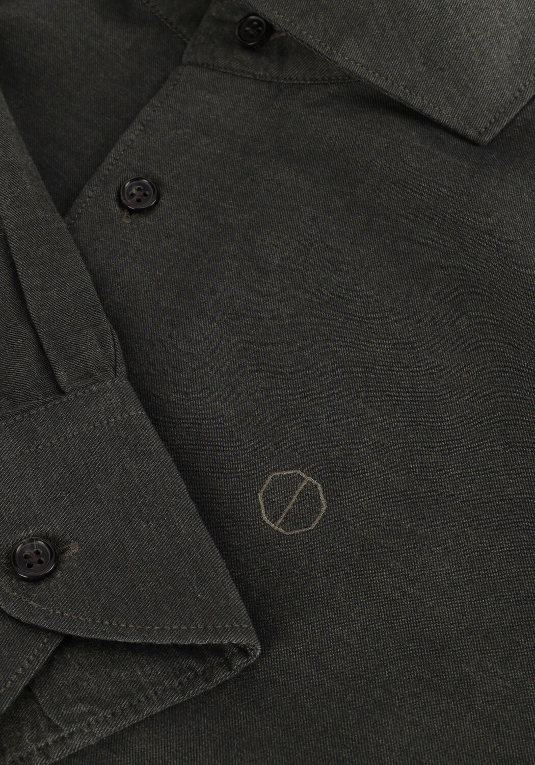Dunkelgr&uuml;n DSTREZZED Casual-Oberhemd OLAV SHIRT - large