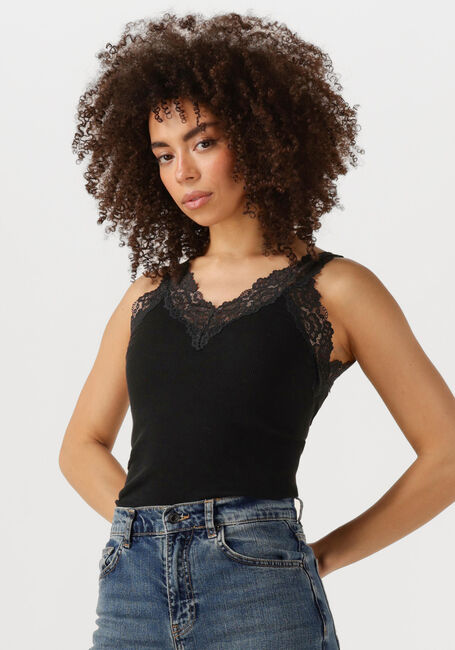Schwarze ROSEMUNDE Top BERNADINE SL REGULAR V-NECK TOP - large