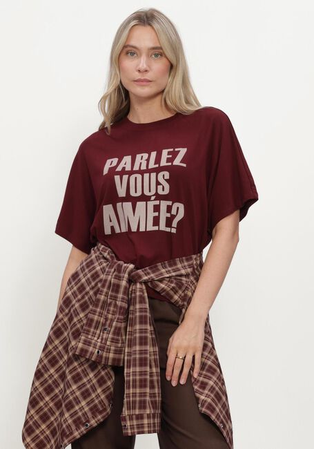 Bordeaux AIMEE THE LABEL Tops & T-shirts ELARAW6 SHIRT - large