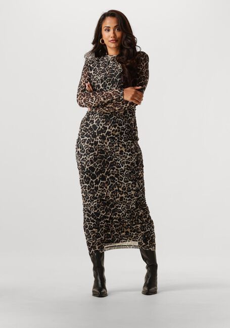 Braune NOTRE-V Maxikleid NV-GLENYS LEO MESH JURK - large