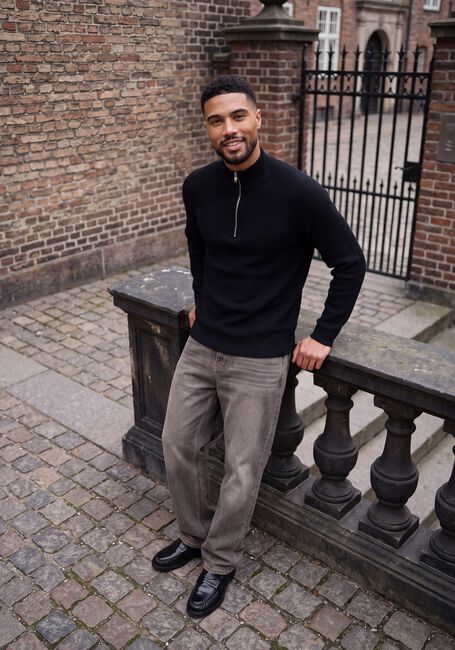 Schwarze JC RAGS Pullover PULLOVER HALF ZIP EMILE - large