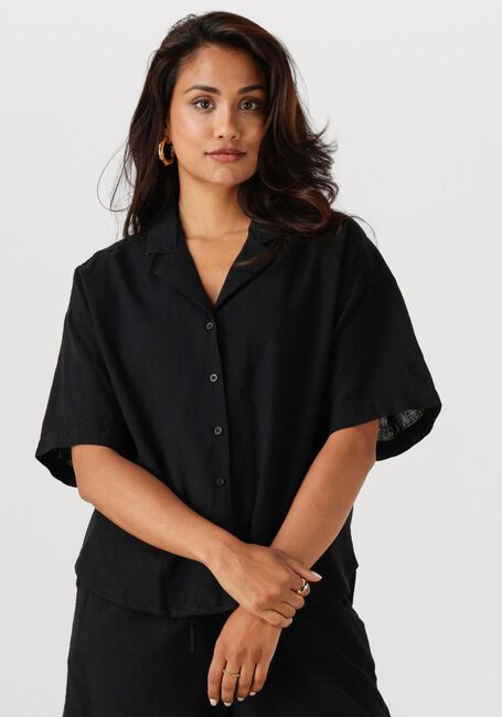 Schwarze SELECTED FEMME Blusen SLFLUISA 2/4 REVERS SHIRT B - large