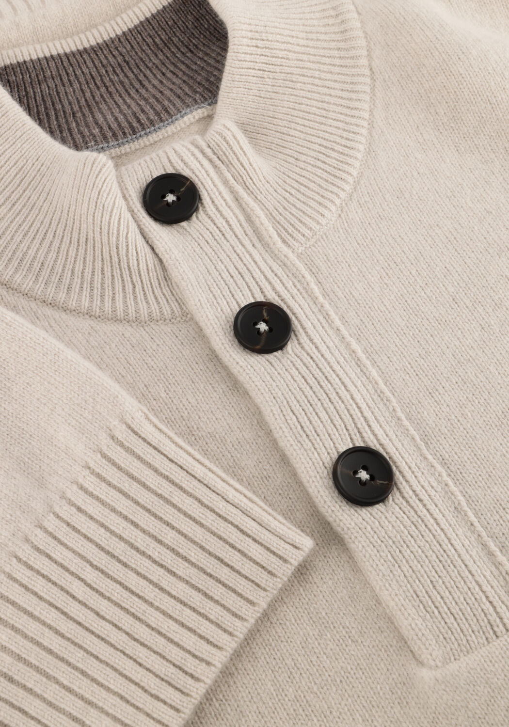 Beige STEFANO LAURAN Pullover HALF ZIP L - large