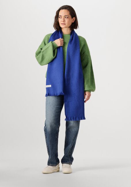 Blaue ALPACA LOCA Schal SLIM SCARF - large
