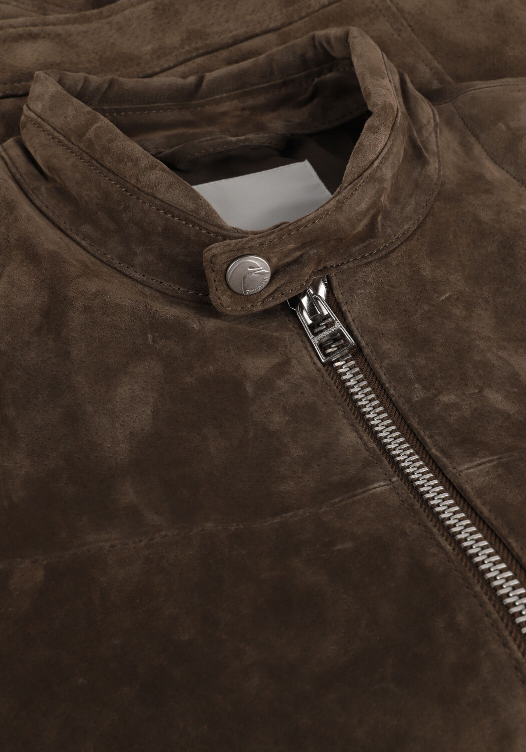 Braune GOOSECRAFT Lederjack ANYTIME BIKER - large