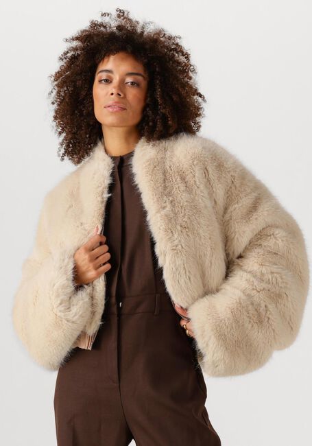 Creme EST'SEVEN Fake-Fur-Jack KINSKI WILD JACKET - large