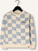 Ecru DAILY7 Sweatshirt OVERSIZED SWEATER CHECK PRINT Ecru DAILY7 Sweatshirt OVERSIZED SWEATER CHECK PRINT - medium