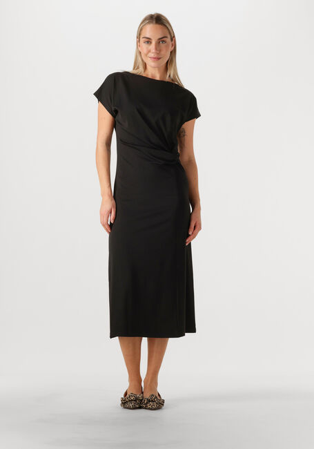 Schwarze KNIT-TED Midikleid ZWAAN - large