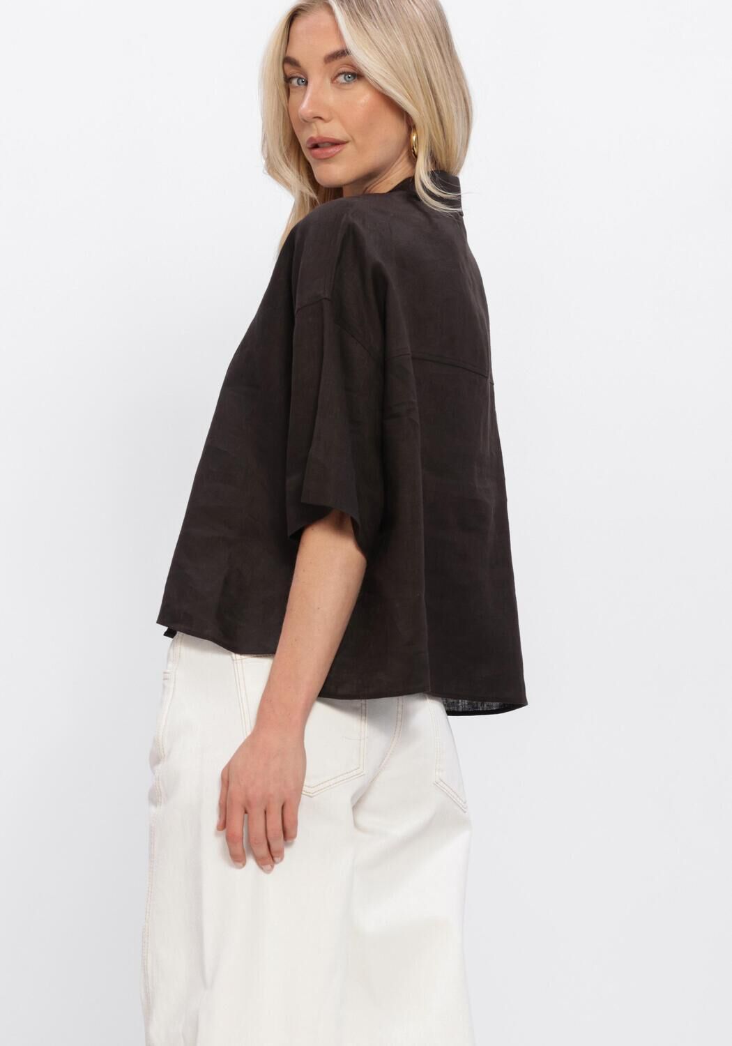 Braune DRYKORN Top YARIKA - large