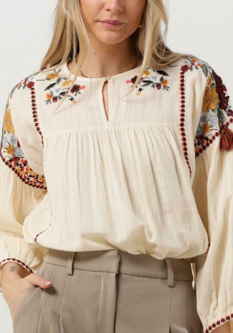 Nicht-gerade weiss SUMMUM Blusen TOP MULTI EMBROIDERY TOP MULTI EMBROIDERY - large