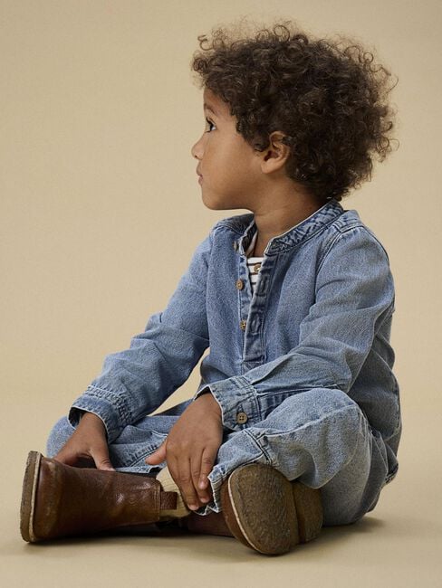 Blaue LIL' ATELIER Wide jeans NMNTAYA LOOSE JEANS 1166-FD LIL - large