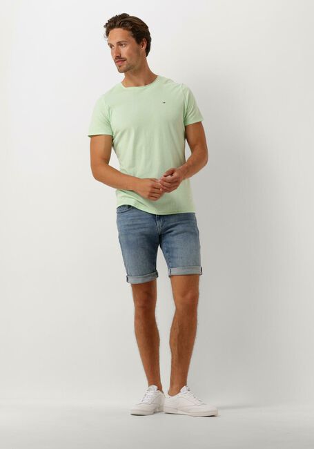 Grüne TOMMY JEANS T-shirt TJM XSLIM JASPE C NECK - large