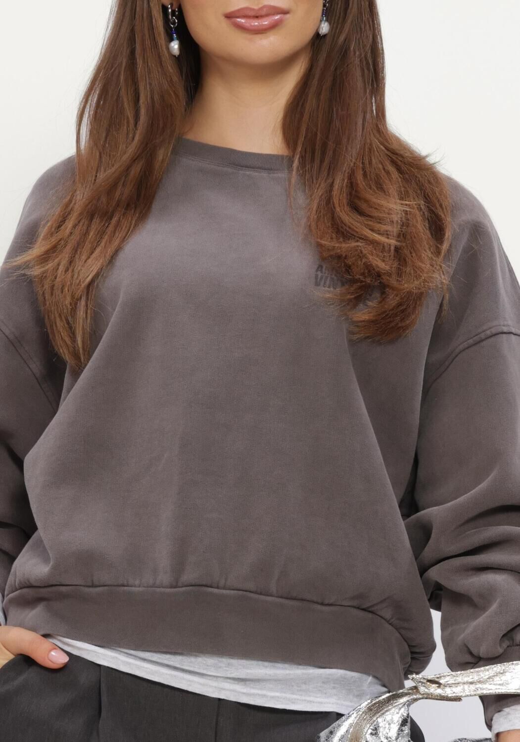 Graue AMERICAN VINTAGE Pullover MASSACHUSETTS - large