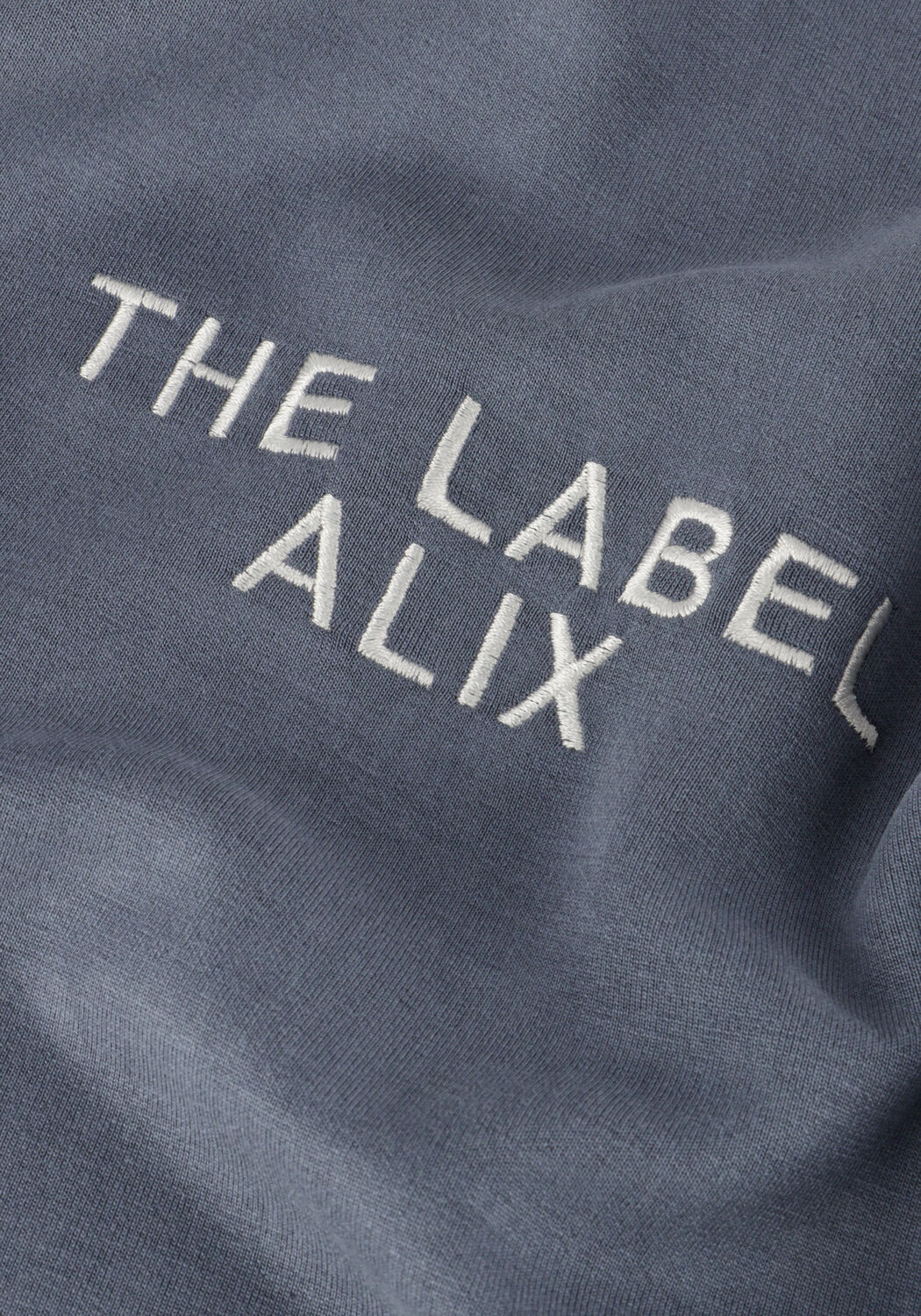 Graue ALIX THE LABEL T-shirt LADIES KNITTED FLOWY CROPPED TSHIRT - large