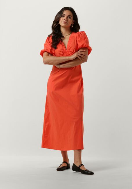 Orangene NEO NOIR Maxikleid ILLANA POPLIN DRESS - large