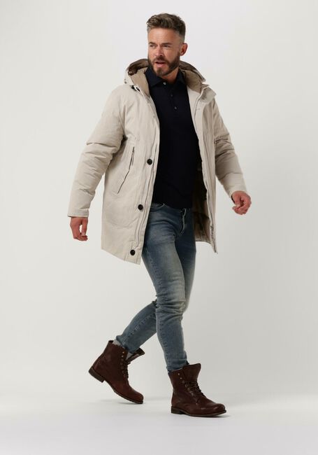 Beige PROFUOMO Wattierte Jack OUTERW PARKA DUCKDWN BEIGE - large