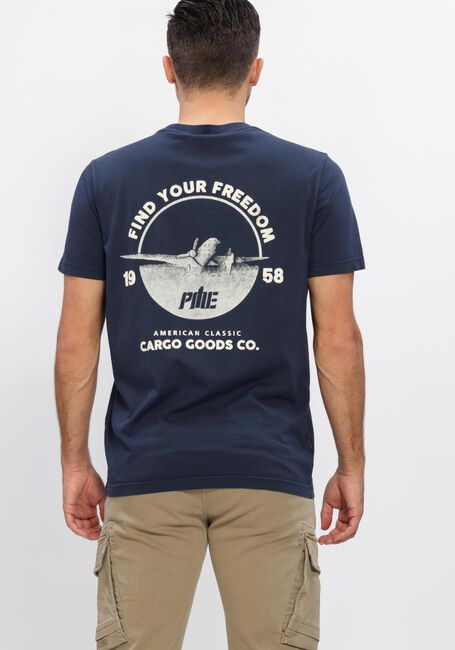 Blaue PME LEGEND T-shirt GD SPRAY SINGLE JERSEY - large