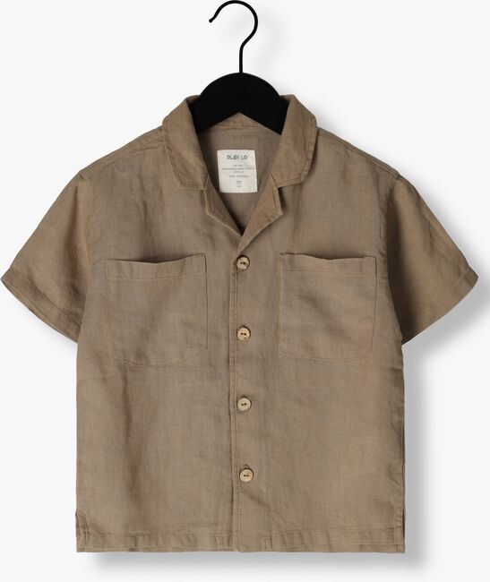 Braune PLAY UP Bluse LINEN SHIRT - large