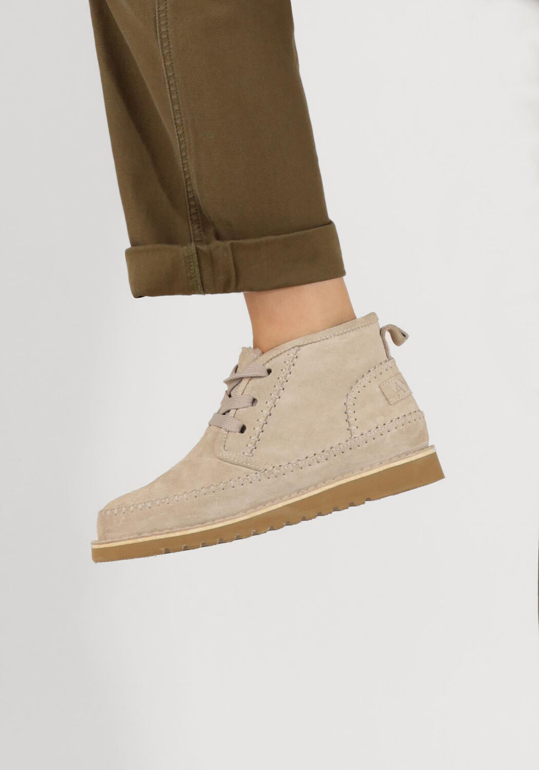 Beige AYANA Schn&uuml;rboots 2422 - large