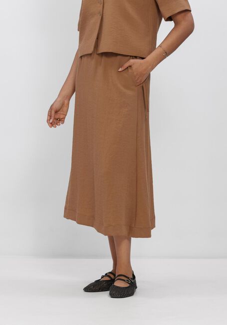 Braune OBJECT Midirock OBJRINI MIDI SKIRT 145 ND - large