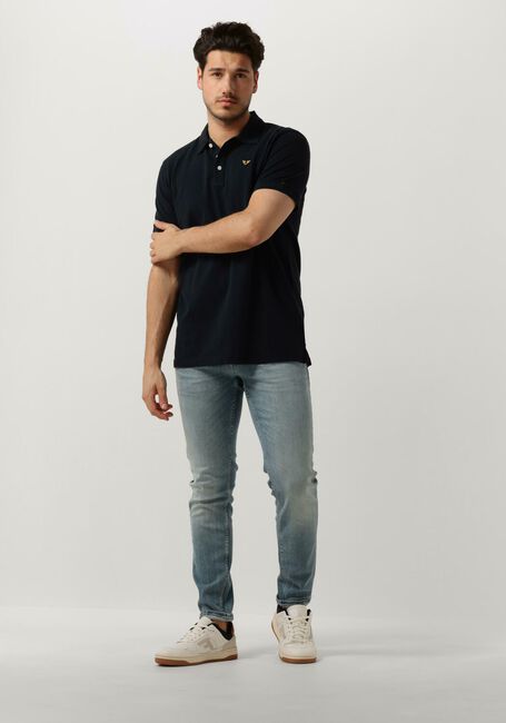 Blaue PME LEGEND Polo-Shirt SHORT SLEEVE POLO GARMENT DYE - large