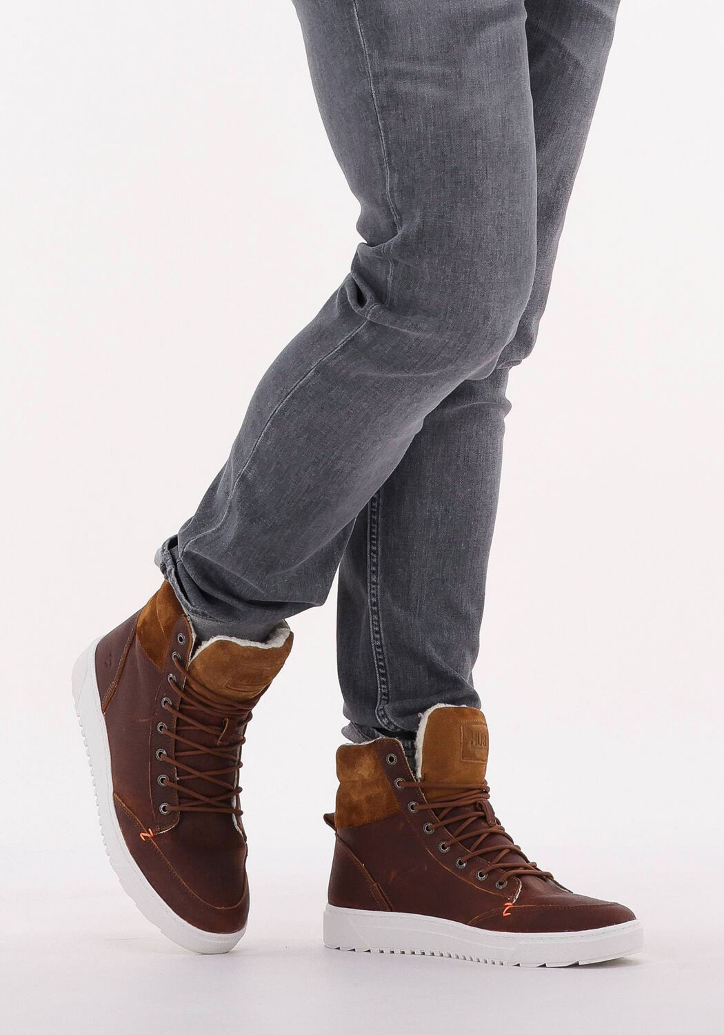 Cognacfarbene HUB Sneaker High DUBLIN 2.0 - large