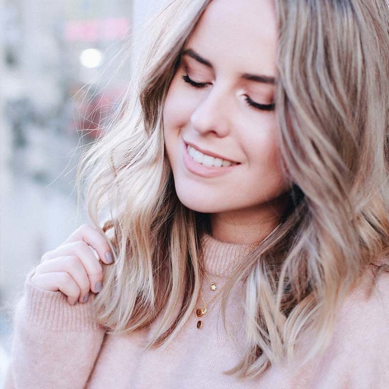 Goldfarbig ATLITW STUDIO Kette CHARACTER NECKLACE LETTER GOLD - large