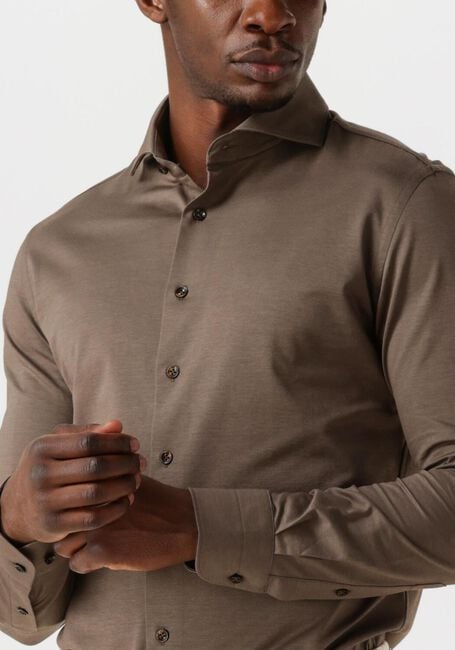Taupe PROFUOMO Klassisches Oberhemd SHIRT X-CUTAWAY SC SF JAPANESE KNITTED - large