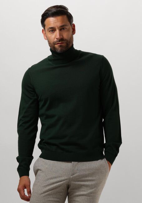 Dunkelgrün BOSS BLACK Rollkragenpullover MUSSO-P - large