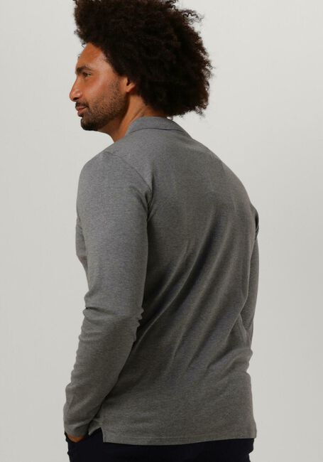 Graue SELECTED HOMME Polo-Shirt SLHSLIM-TOULOUSE LS POLO B NOOS - large