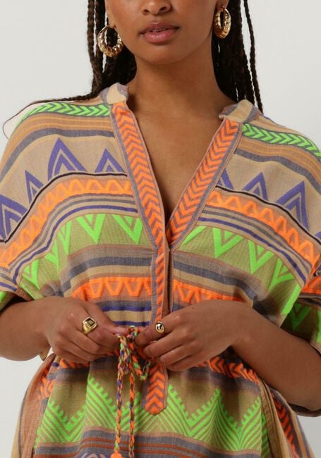 Mehrfarbige/Bunte DEVOTION Midikleid VELOUDENIA - large