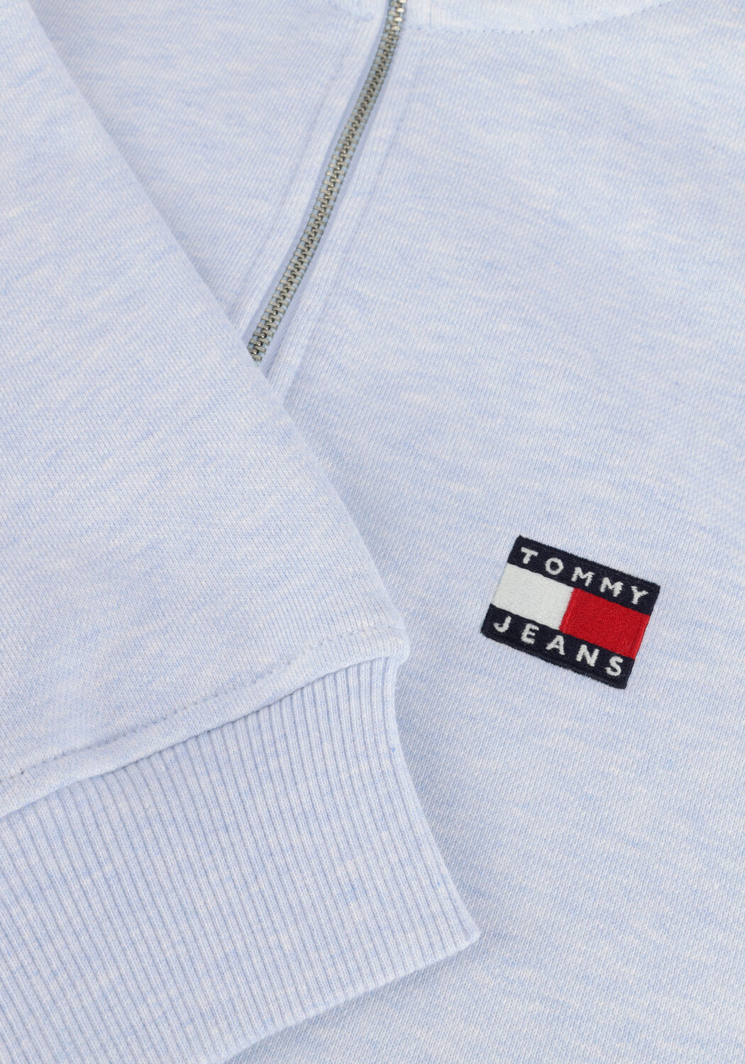 Hellblau TOMMY JEANS Pullover TJW BXY CRP BADGE 1/4ZIP - large