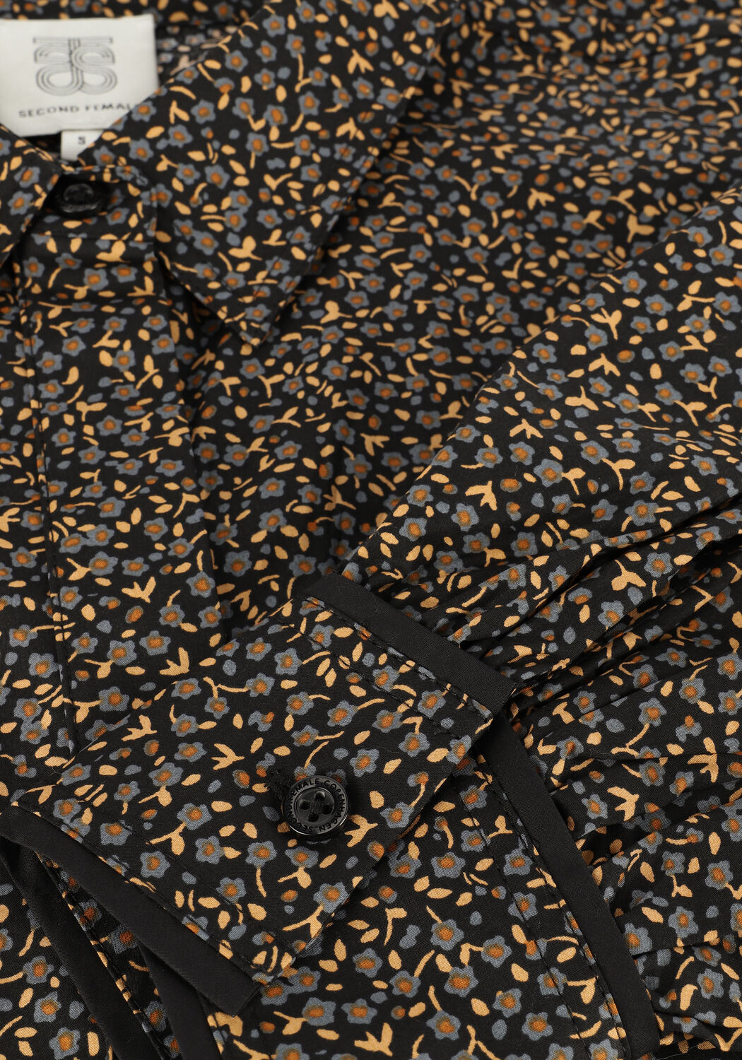 Schwarze SECOND FEMALE Minikleid JEANNE TUNIC - large